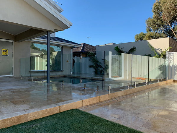 glass pool fence spigot installed in dromana