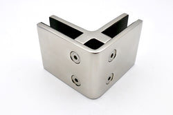 Glass to Glass Corner Rigi Clamp - Closed