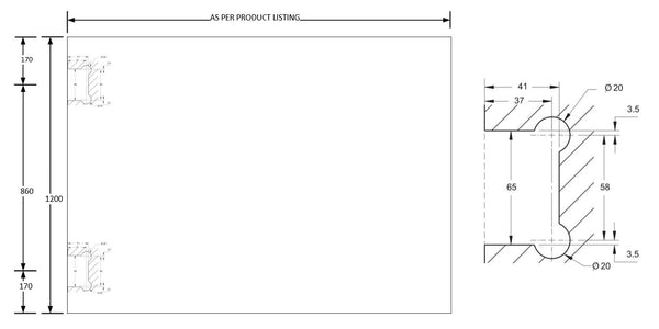 Polaris 12mm Hinge Panels | Glass Fencing Panels | Melbourne | Specifications