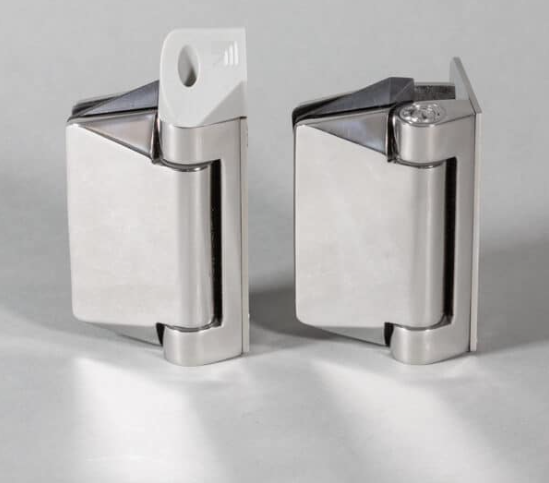 125 Series Polaris Glass to Wall Soft Close Hinge Set